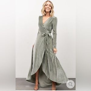 Baltic born Wrap Dress Sage Green
